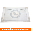 Anti-Fake Security Customized Design Watermark Certificate